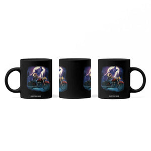 Native American Rider Coffee Mug Vintage Indian American Motorcycle Wolf TS11 Print Your Wear