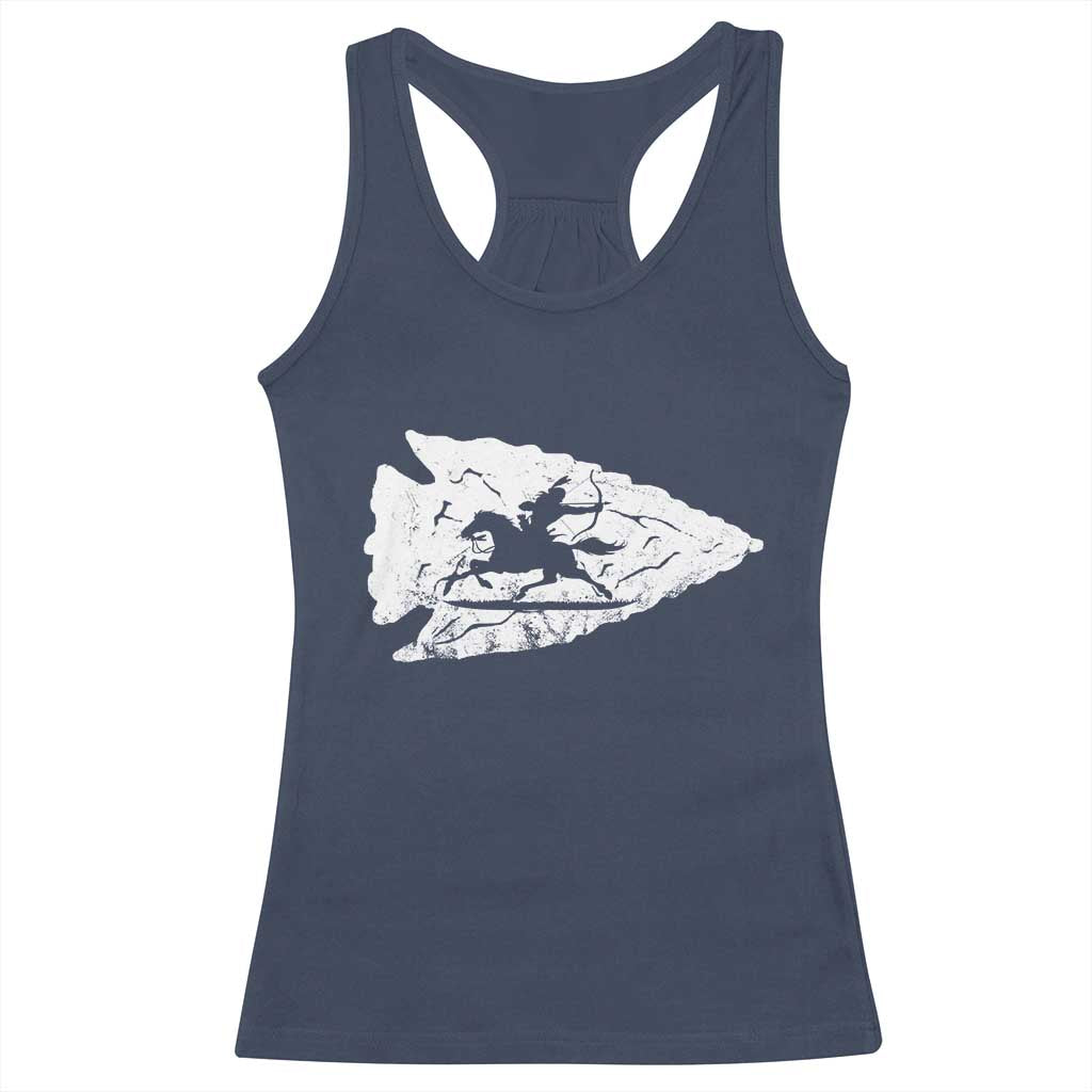 Arrowhead Hunter Indian Chief Relic Hunting Native American Racerback Tank Top TS11 Navy Print Your Wear