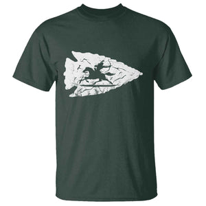 Arrowhead Hunter Indian Chief Relic Hunting Native American T Shirt TS11 Dark Forest Green Print Your Wear