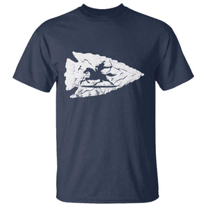 Arrowhead Hunter Indian Chief Relic Hunting Native American T Shirt TS11 Navy Print Your Wear