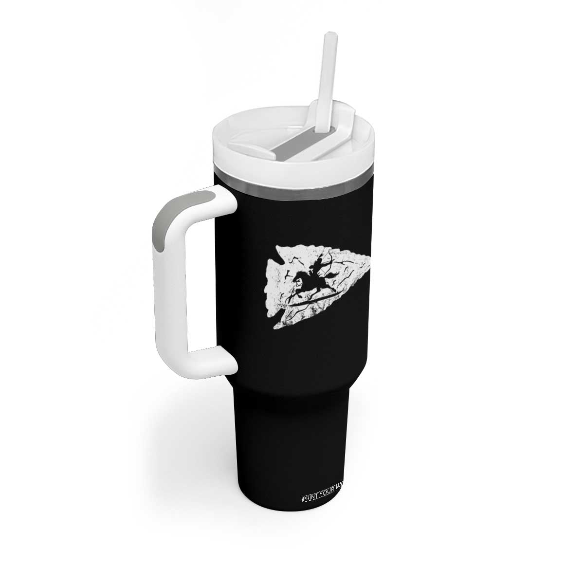 Arrowhead Hunter Indian Chief Relic Hunting Native American Tumbler With Handle TS11 Print Your Wear