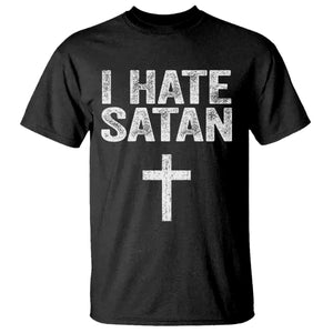 I Hate Satan T Shirt Funny Christian Jesus Cross TS11 Black Print Your Wear