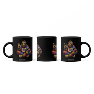 Hippie Bigfoot Peace Sign Tie Dye Sasquatch Coffee Mug TS11 Print Your Wear