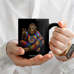 Hippie Bigfoot Peace Sign Tie Dye Sasquatch Coffee Mug TS11 Print Your Wear