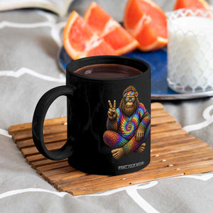 Hippie Bigfoot Peace Sign Tie Dye Sasquatch Coffee Mug TS11 Print Your Wear