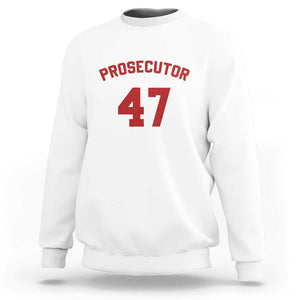 Harris Supporter Sweatshirt Prosecutor 47 Kamala For President Sport 2024 US Elections TS11 White Print Your Wear