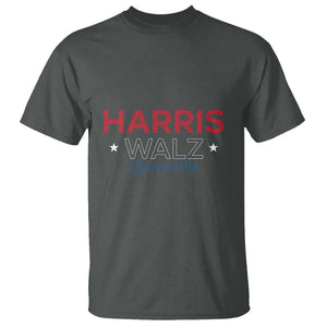 Kamala Walz Supporter T Shirt Harris Walz Obviously 2024 US Presidential Election Star TS11 Dark Heather Print Your Wear