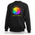 Harris Walz 2024 Sweatshirt Peace Love Equality Diversity Hope Rainbow Flower TS11 Black Print Your Wear