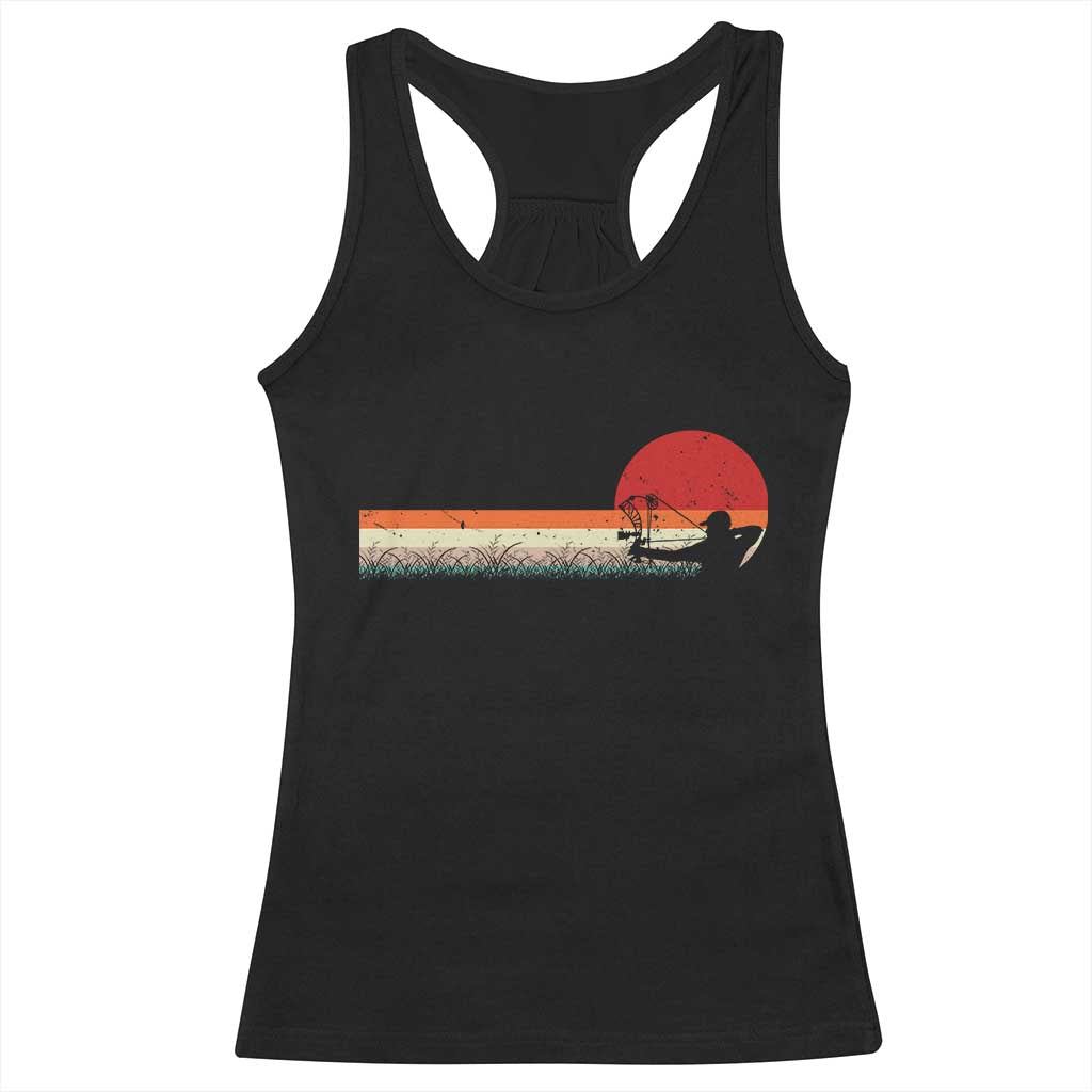 Archery Bow Hunter Racerback Tank Top Deer Mule Elk Retro Bow Hunting