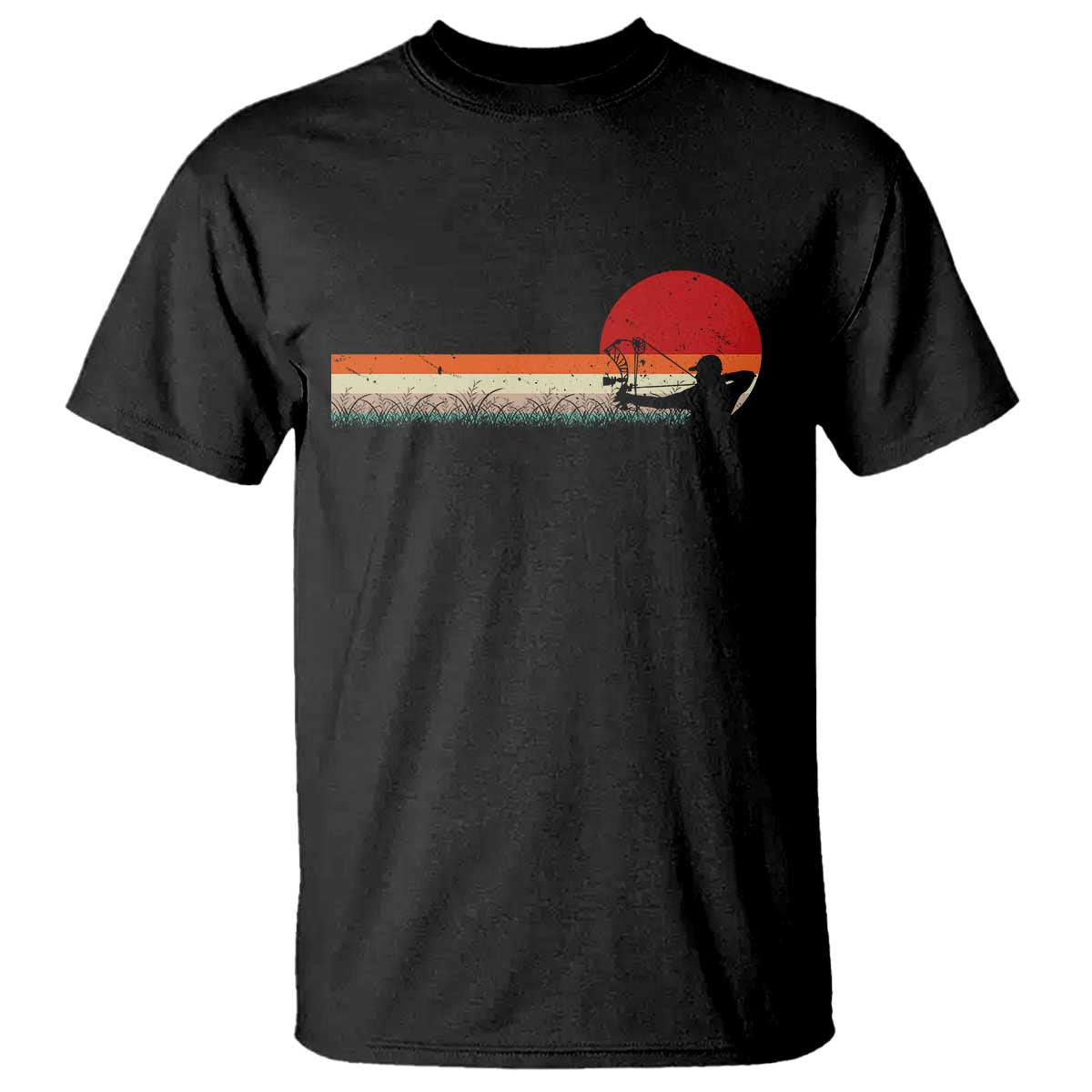 Archery Bow Hunter T Shirt Deer Mule Elk Retro Bow Hunting