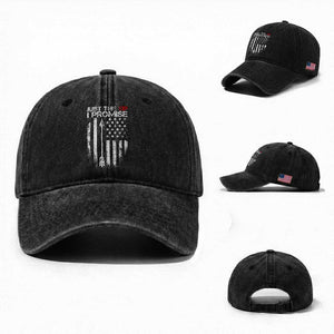 Funny Archery Hunter Washed Cotton Baseball Cap Just The Tip I Promise Vintage American Flag