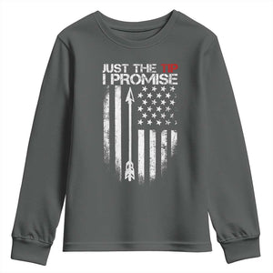 Funny Archery Hunter Youth Sweatshirt Just The Tip I Promise Vintage American Flag
