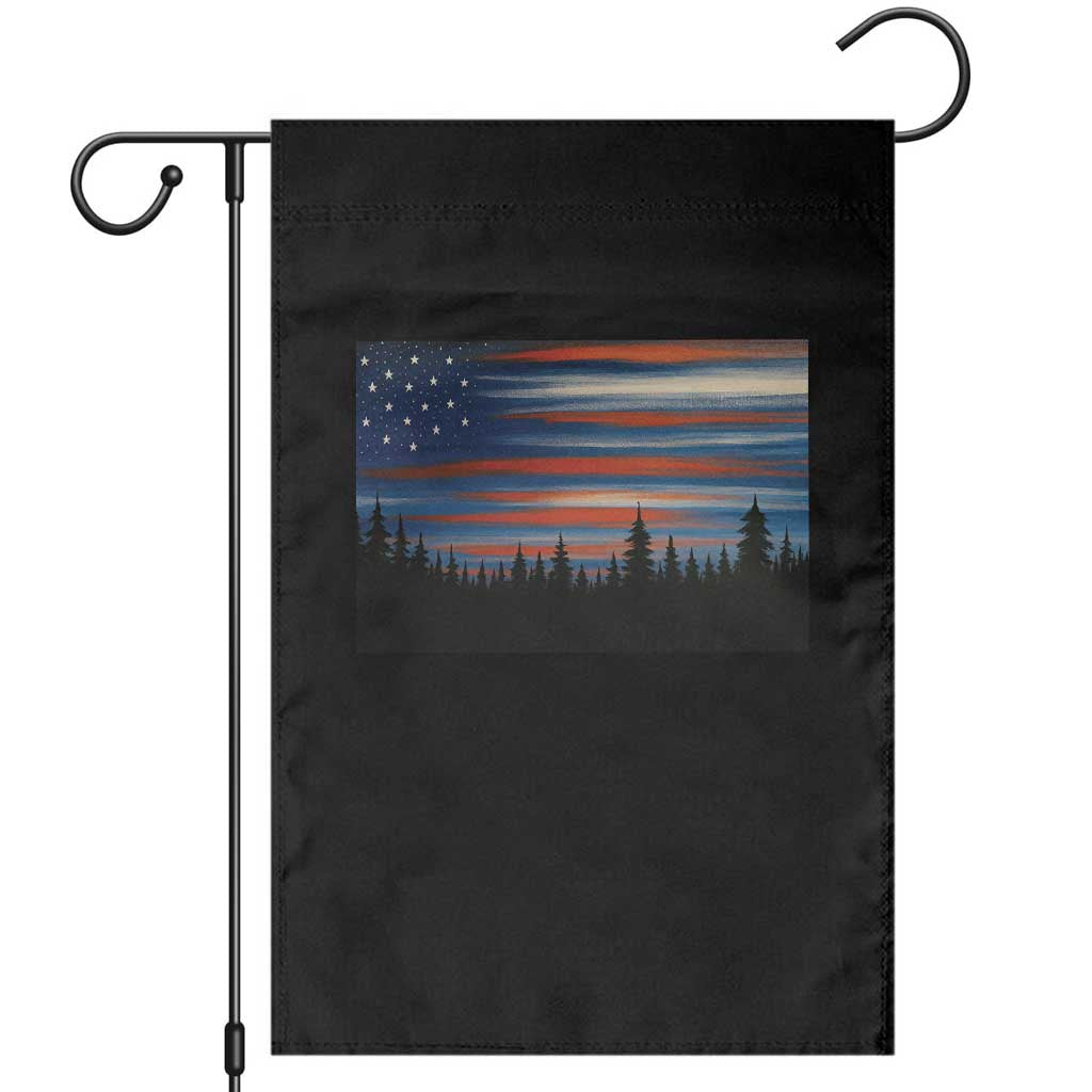 Forest Tree Wildlife Nature Outdoor American USA Flag Garden Flag