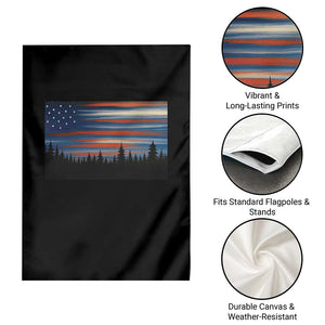 Forest Tree Wildlife Nature Outdoor American USA Flag Garden Flag