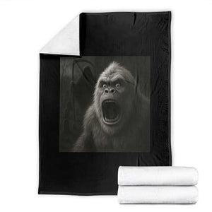 Funny Bigfoot Sasquatch Halloween The Grim Reaper Throw Blanket TS11 Black Print Your Wear