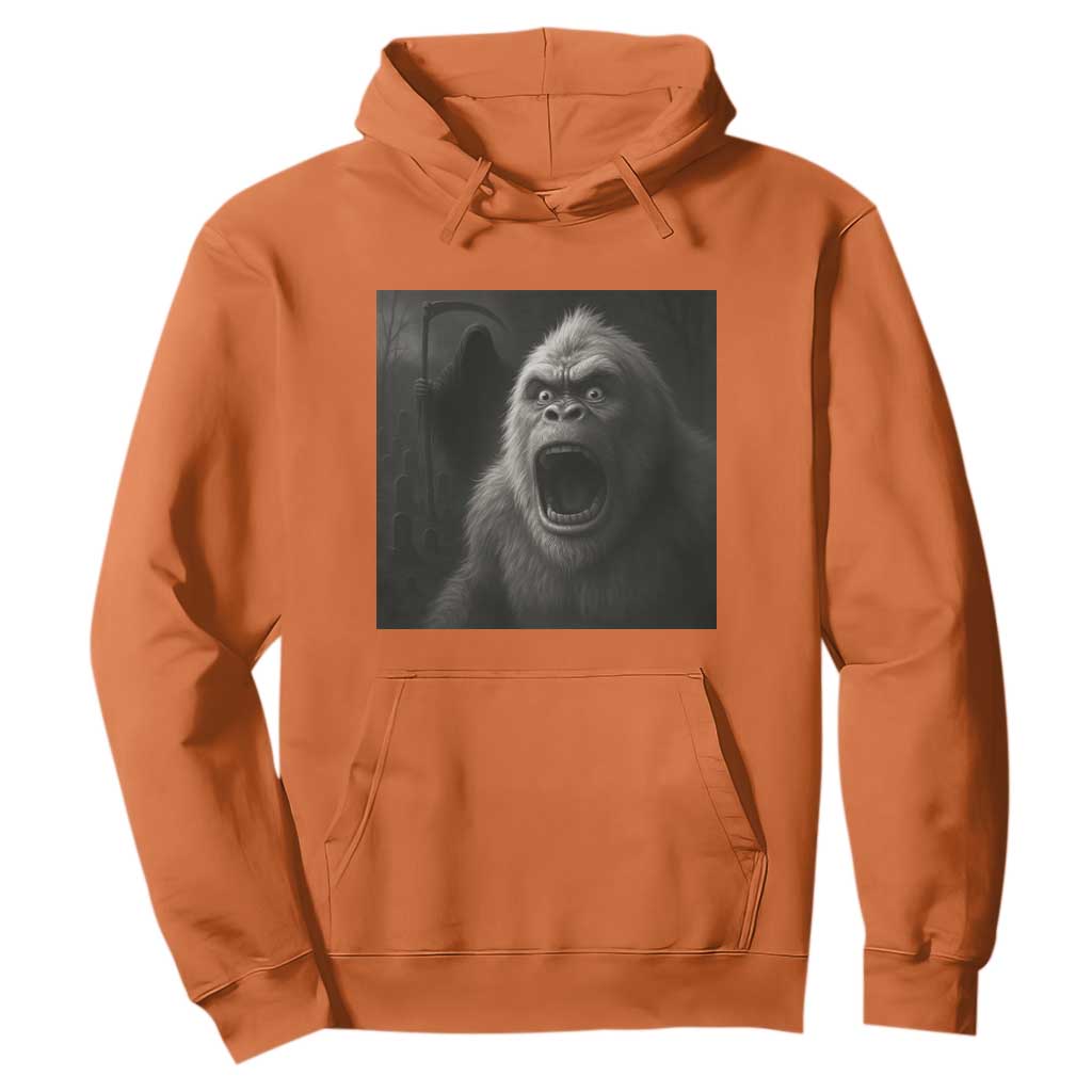 Funny Bigfoot Sasquatch Halloween The Grim Reaper Hoodie TS11 Orange Print Your Wear
