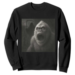 Funny Bigfoot Sasquatch Halloween The Grim Reaper Sweatshirt TS11 Black Print Your Wear