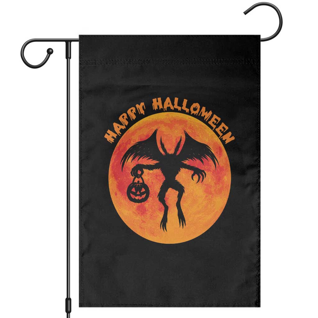 Funny Halloween Mothman Cryptid Creatures Garden Flag TS11 Black Print Your Wear