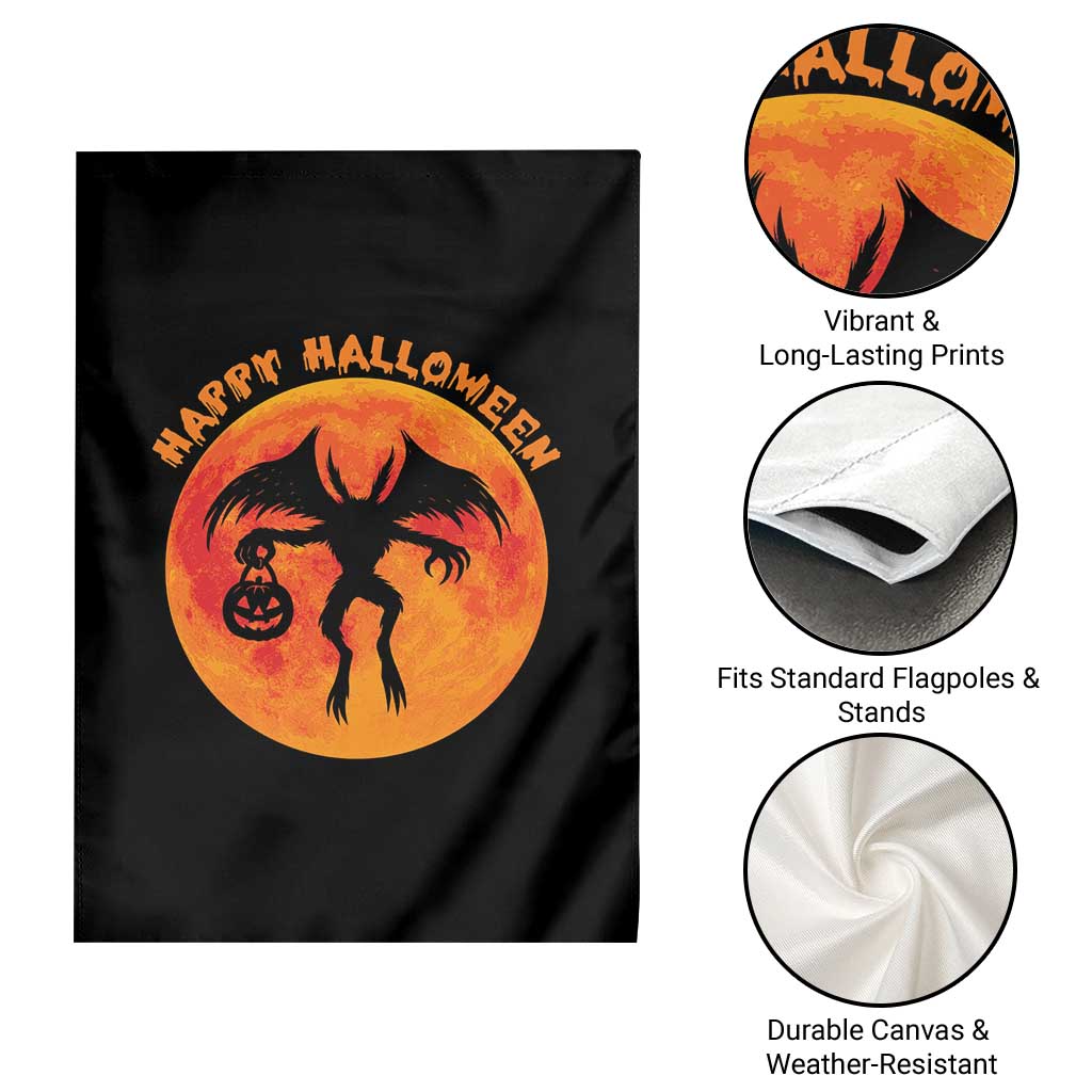 Funny Halloween Mothman Cryptid Creatures Garden Flag TS11 Print Your Wear