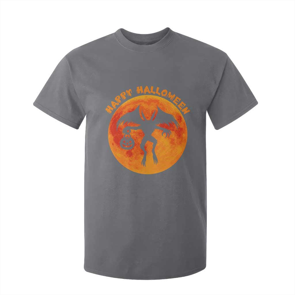 Funny Halloween Mothman Cryptid Creatures T Shirt For Kid TS11 Charcoal Print Your Wear