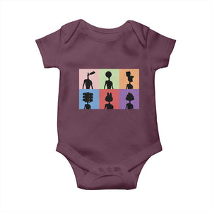 Funny Siren Head Baby Onesie Supernatural Cryptid Horror Monster TS11 Maroon Print Your Wear