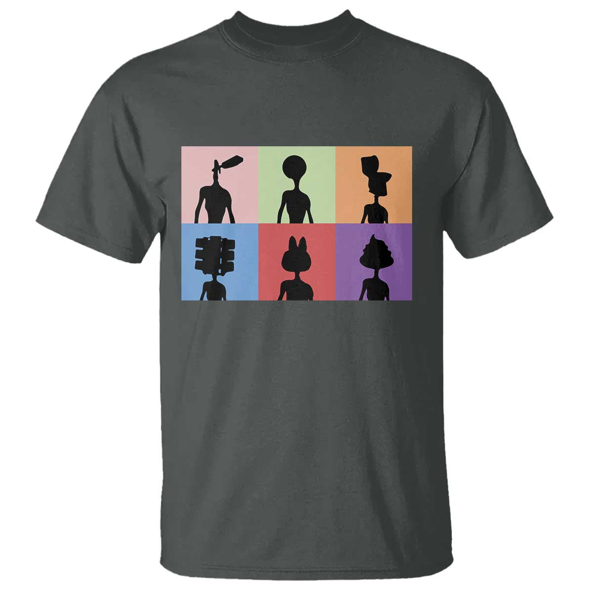 Funny Siren Head T Shirt Supernatural Cryptid Horror Monster TS11 Dark Heather Print Your Wear
