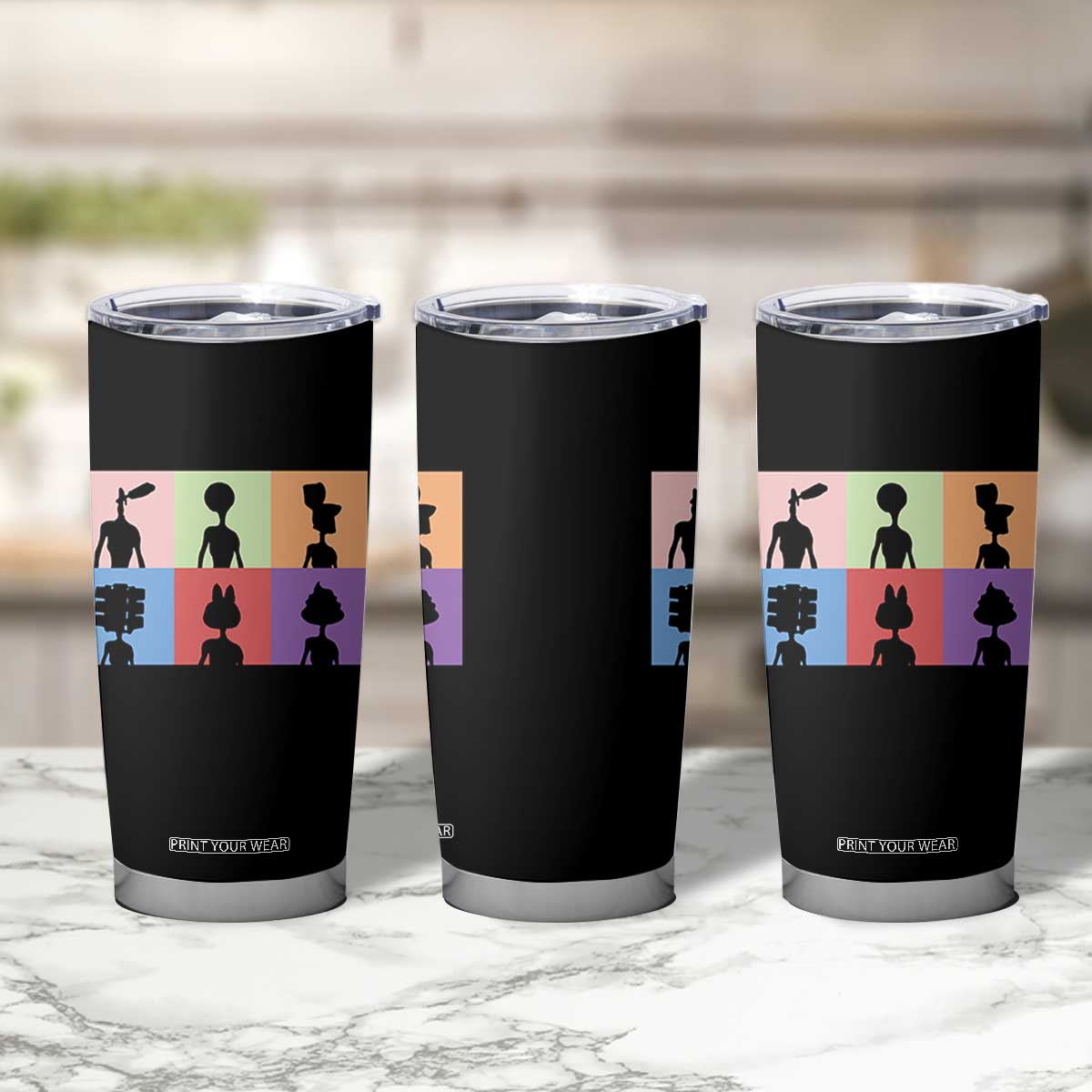 Funny Siren Head Tumbler Cup Supernatural Cryptid Horror Monster TS11 Print Your Wear