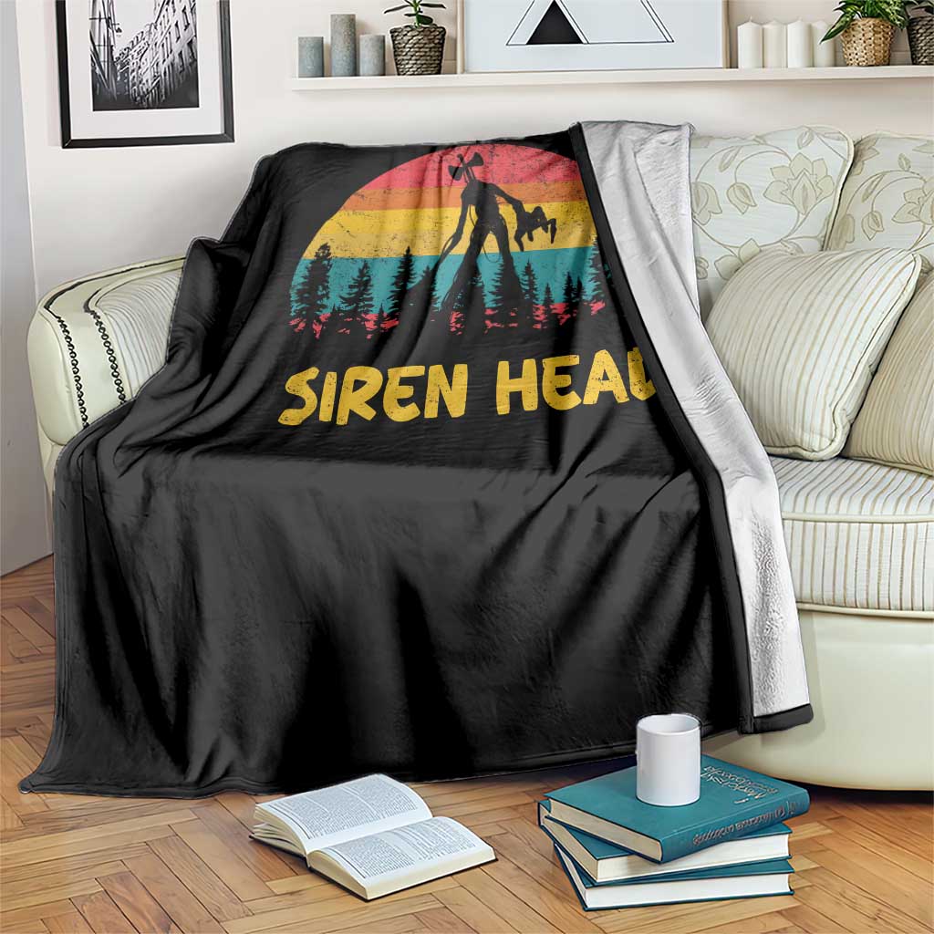 Siren Head Throw Blanket Retro Supernatural Cryptid Horror Monster TS11 Print Your Wear