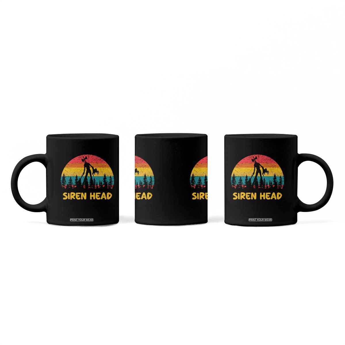 Siren Head Coffee Mug Retro Supernatural Cryptid Horror Monster TS11 Print Your Wear