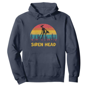 Siren Head Hoodie Retro Supernatural Cryptid Horror Monster TS11 Navy Print Your Wear