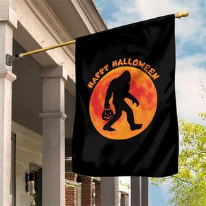 Funny Halloween Bigfoot Garden Flag Sasquatch Full Moon Jack O Lantern TS11 Print Your Wear
