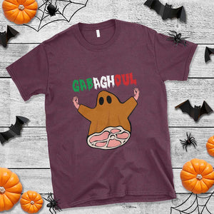 Funny Halloween T Shirt Gabaghoul Ghost Italian Flag Ham TS11 Maroon Print Your Wear