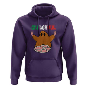 Funny Halloween Hoodie Gabaghoul Ghost Italian Flag Ham TS11 Purple Print Your Wear