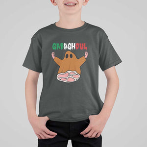 Funny Halloween T Shirt For Kid Gabaghoul Ghost Italian Flag Ham TS11 Dark Heather Print Your Wear