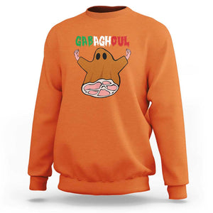 Funny Halloween Sweatshirt Gabaghoul Ghost Italian Flag Ham TS11 Orange Print Your Wear