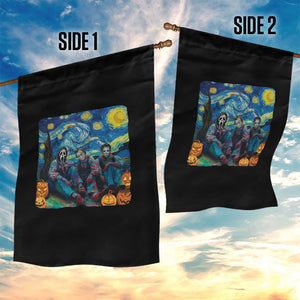Halloween Garden Flag Scary Murderers Starry Night Pumpkin Vincent Van Gogh TS11 Print Your Wear