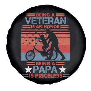 Veteran Father Spare Tire Cover Being A Veteran Is An Honor Being A Papa Is Priceless TS11 Print Your Wear