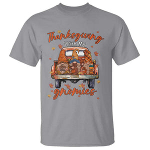 Thanksgiving Day T Shirt Thanksgiving With My Gnomies Car Fall Season TS11 Sport Gray Print Your Wear