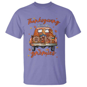 Thanksgiving Day T Shirt Thanksgiving With My Gnomies Car Fall Season TS11 Violet Print Your Wear