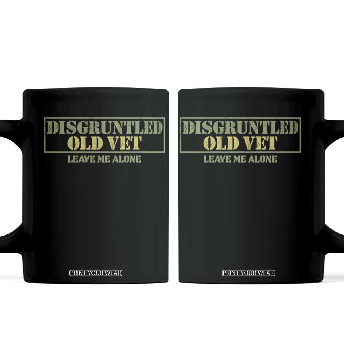 Disgruntled Old Veteran Leave Me Alone Coffee Mug Funny Grumpy Old Vet Military