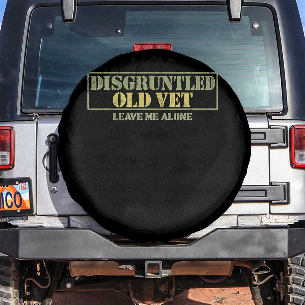 Disgruntled Old Veteran Leave Me Alone Spare Tire Cover Funny Grumpy Old Vet Military