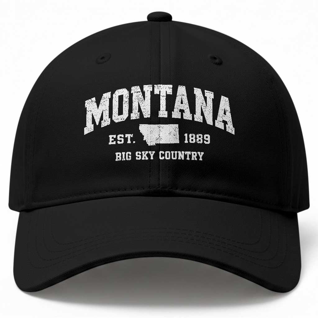 Montana Big Sky Country Baseball Cap MT Vintage Athletic Style