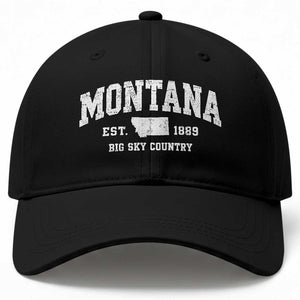 Montana Big Sky Country Baseball Cap MT Vintage Athletic Style
