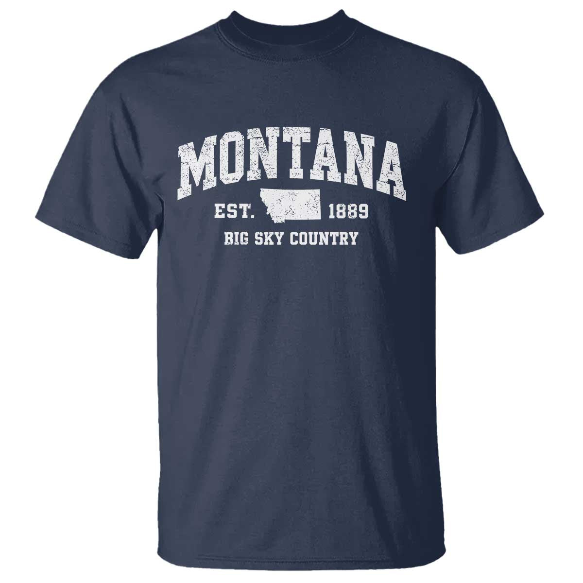 Montana Big Sky Country T Shirt MT Vintage Athletic Style