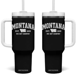 Montana Big Sky Country Tumbler With Handle MT Vintage Athletic Style