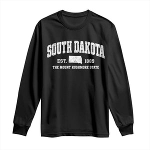 South Dakota The Mount Rushmore State Long Sleeve Shirt SD Vintage Athletic Style
