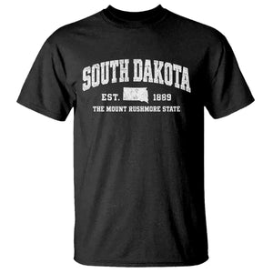 South Dakota The Mount Rushmore State T Shirt SD Vintage Athletic Style