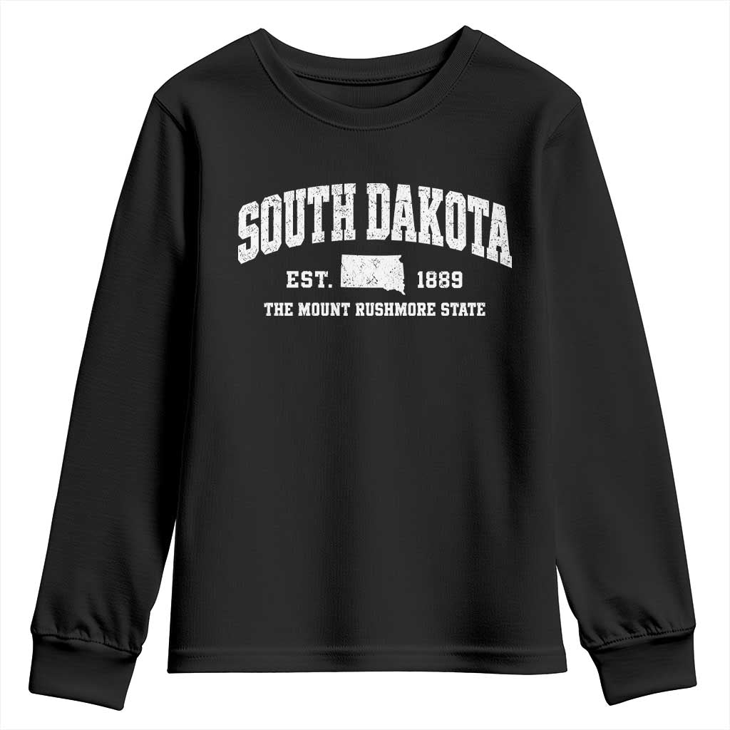 South Dakota The Mount Rushmore State Youth Sweatshirt SD Vintage Athletic Style