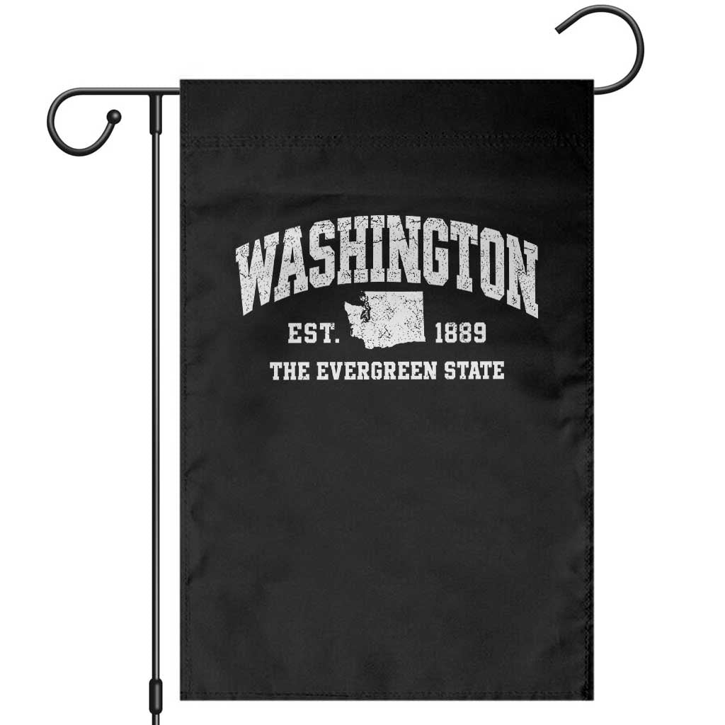 Washington The Evergreen State PNW Vintage Pride Garden Flag