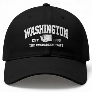 Washington The Evergreen State PNW Vintage Pride Baseball Cap